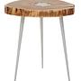 Almora Side Table Acacia Wood Natural Grey 1
