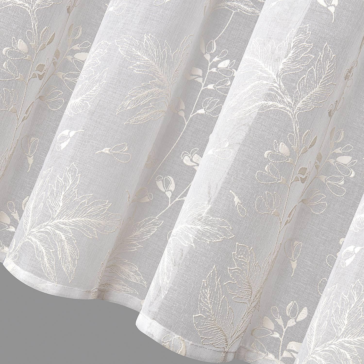 Schlaufenbistrogardine Dibus Polyester Weiß 4