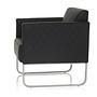 Aruba Armchair Faux Leather Black 9