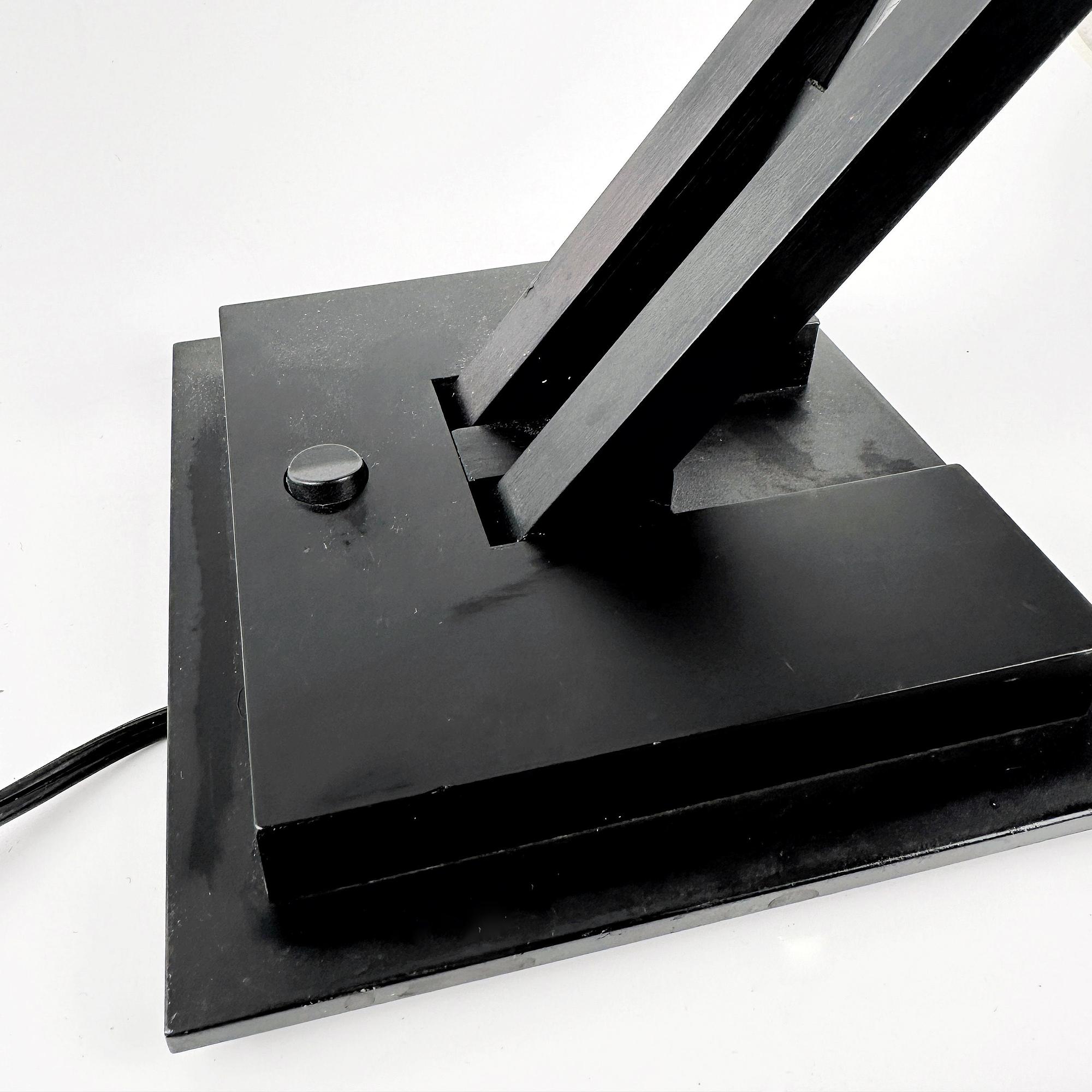 Vintage Architekten Tischlampe Schwarz 1980er Jahre 2