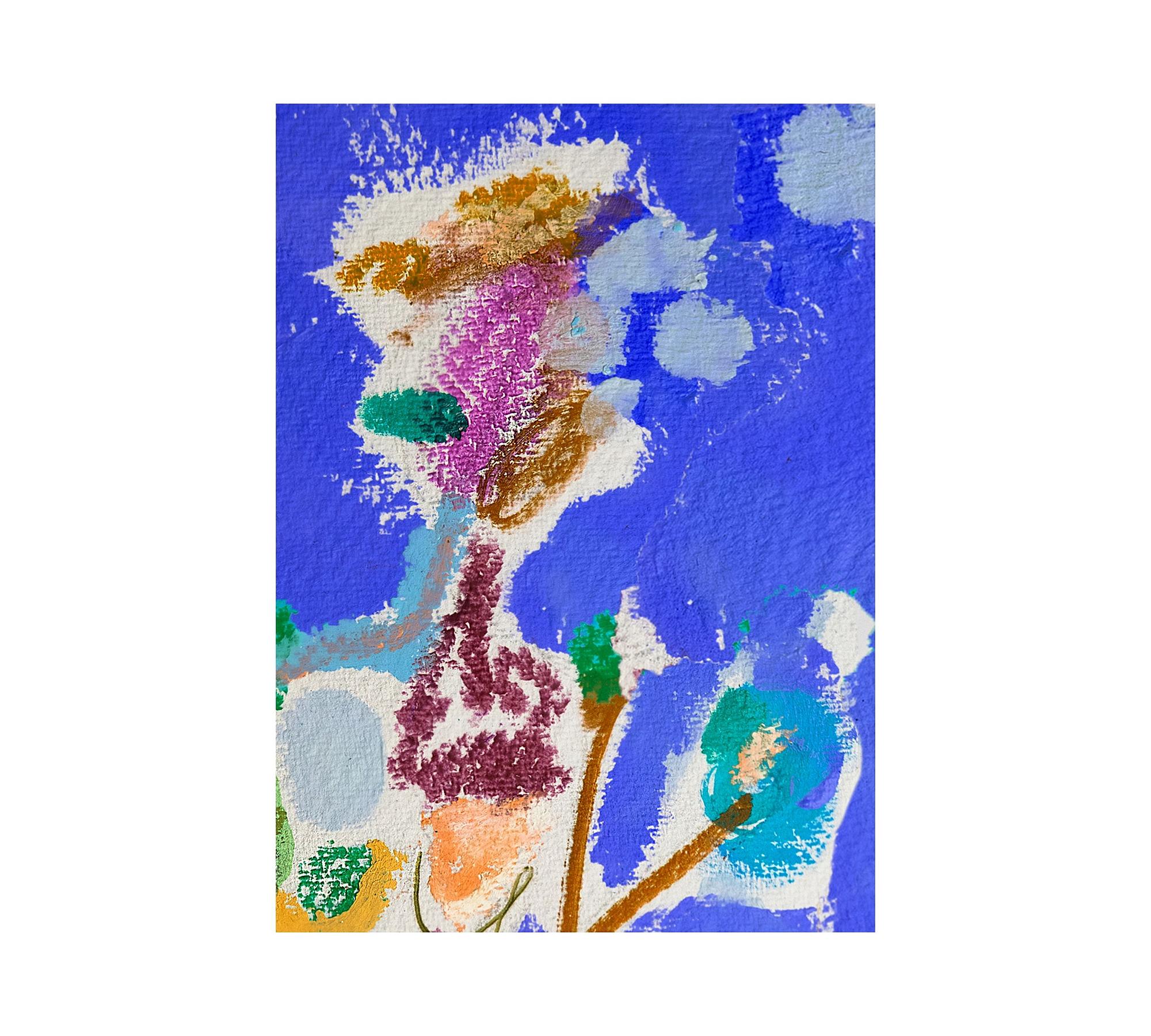 Lady Blue Art Print Multicolored 1