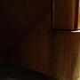 Vintage Schreibtisch Nussbaumholzfurnier Braun 1960er Jahre 9