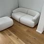Sofia Sofa 2-Sitzer inkl. Hocker Beige 1