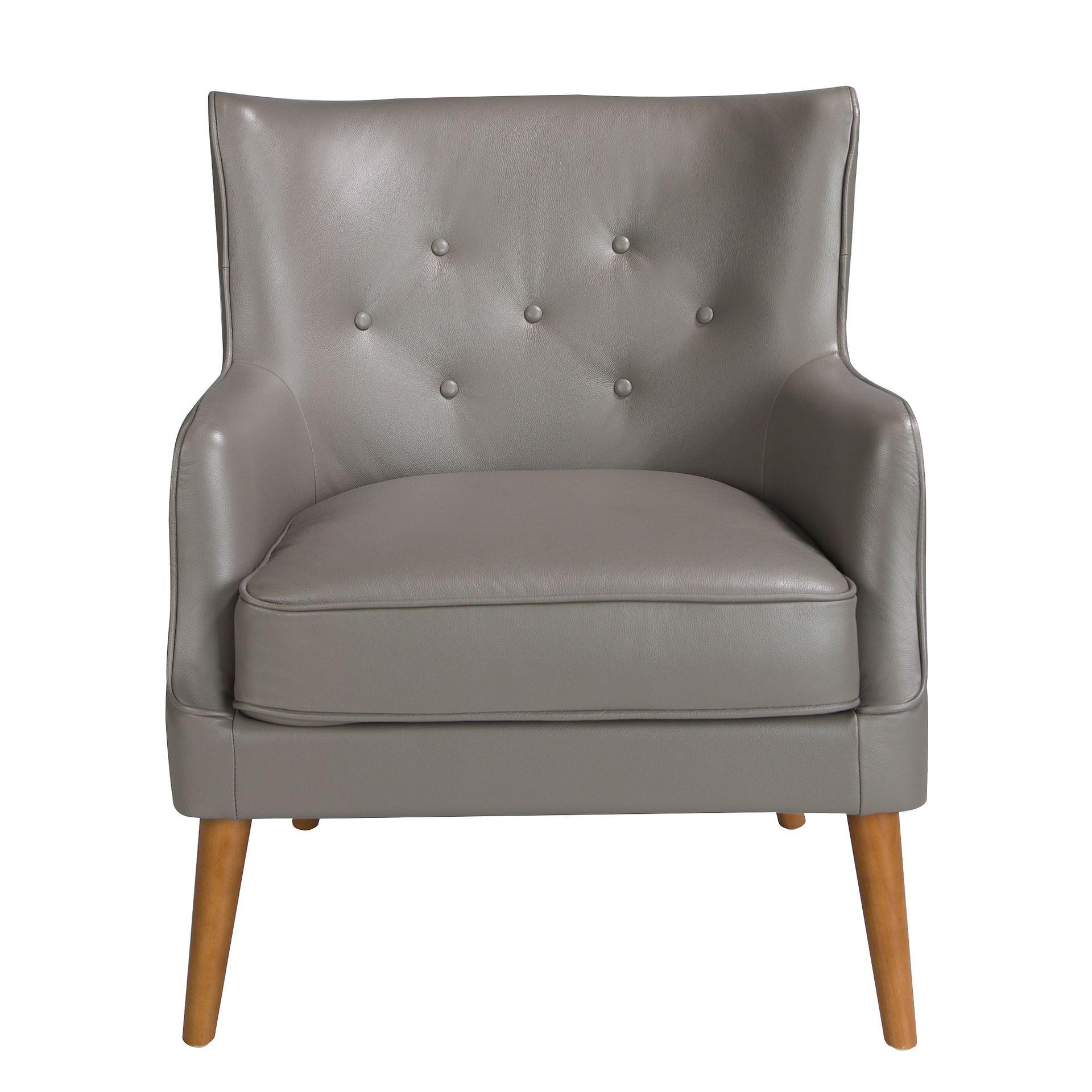 Poltrona Chester 5085 Pelle Grigio scuro 2