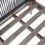 Loungesessel Holz Metall Grau 6