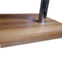 Beistelltisch Glas Holz Braun  4