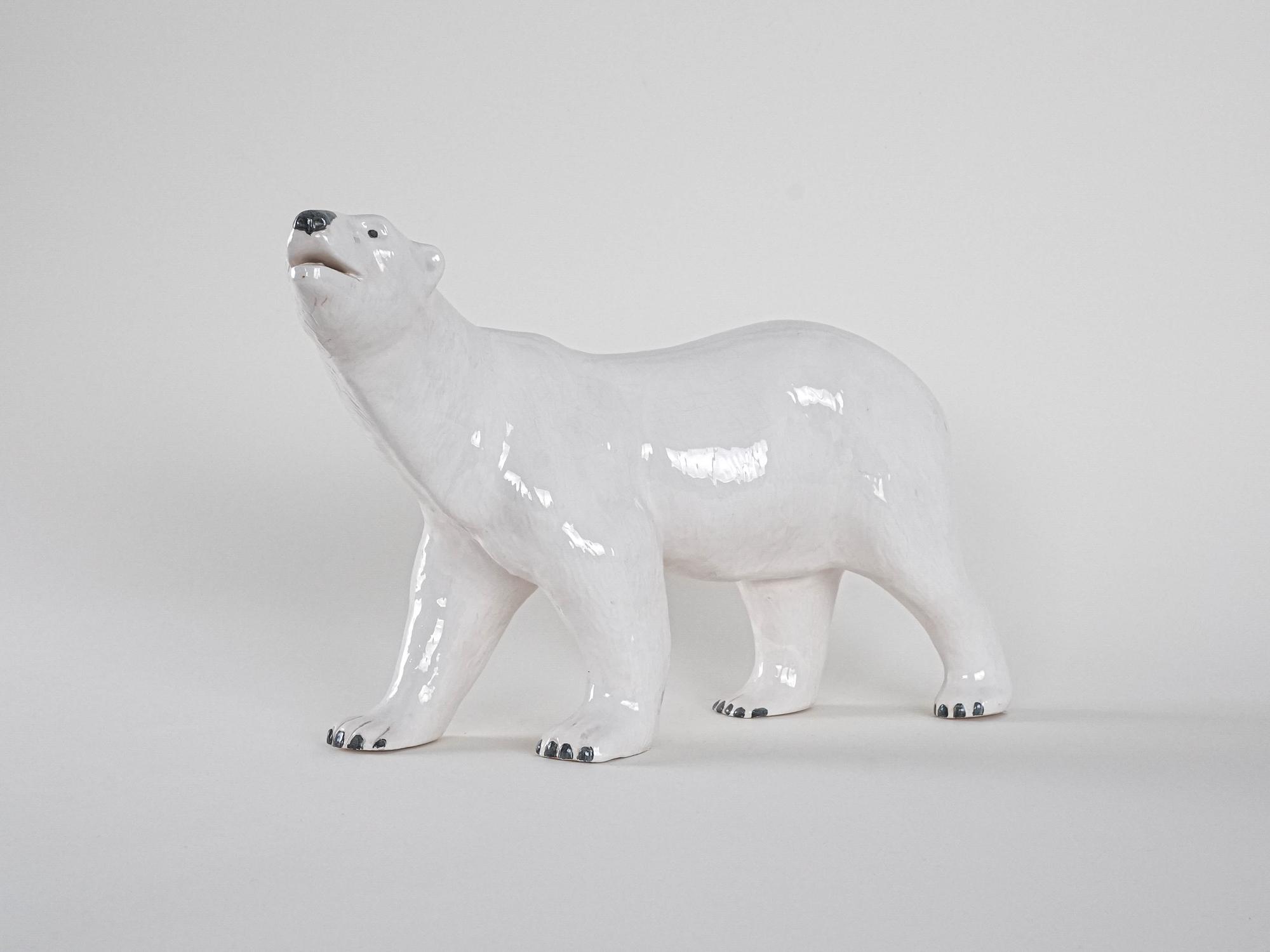 Polar bear Sculpture Ceramic 2