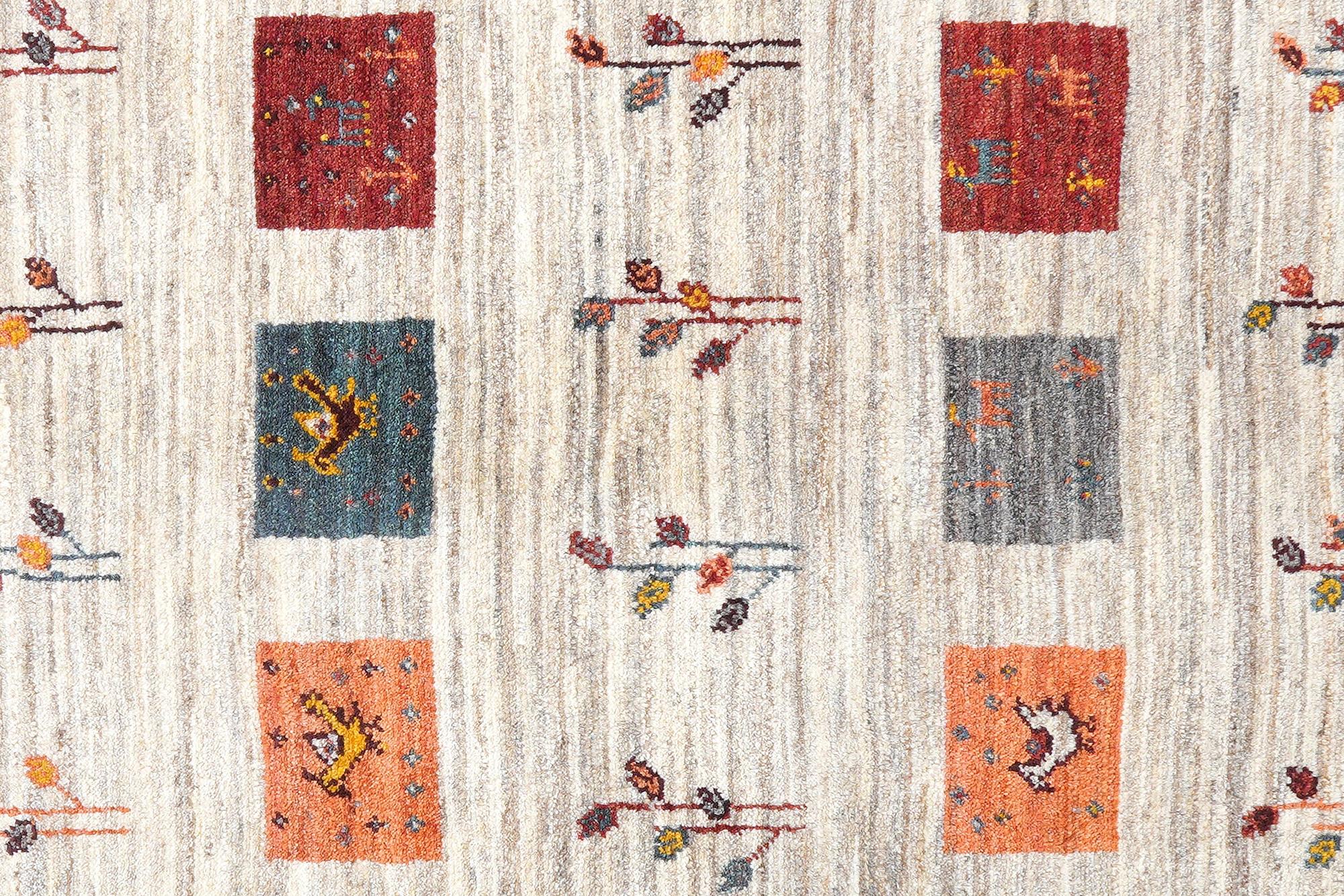 Rizbaf Gabbeh Rug Wool Beige 4