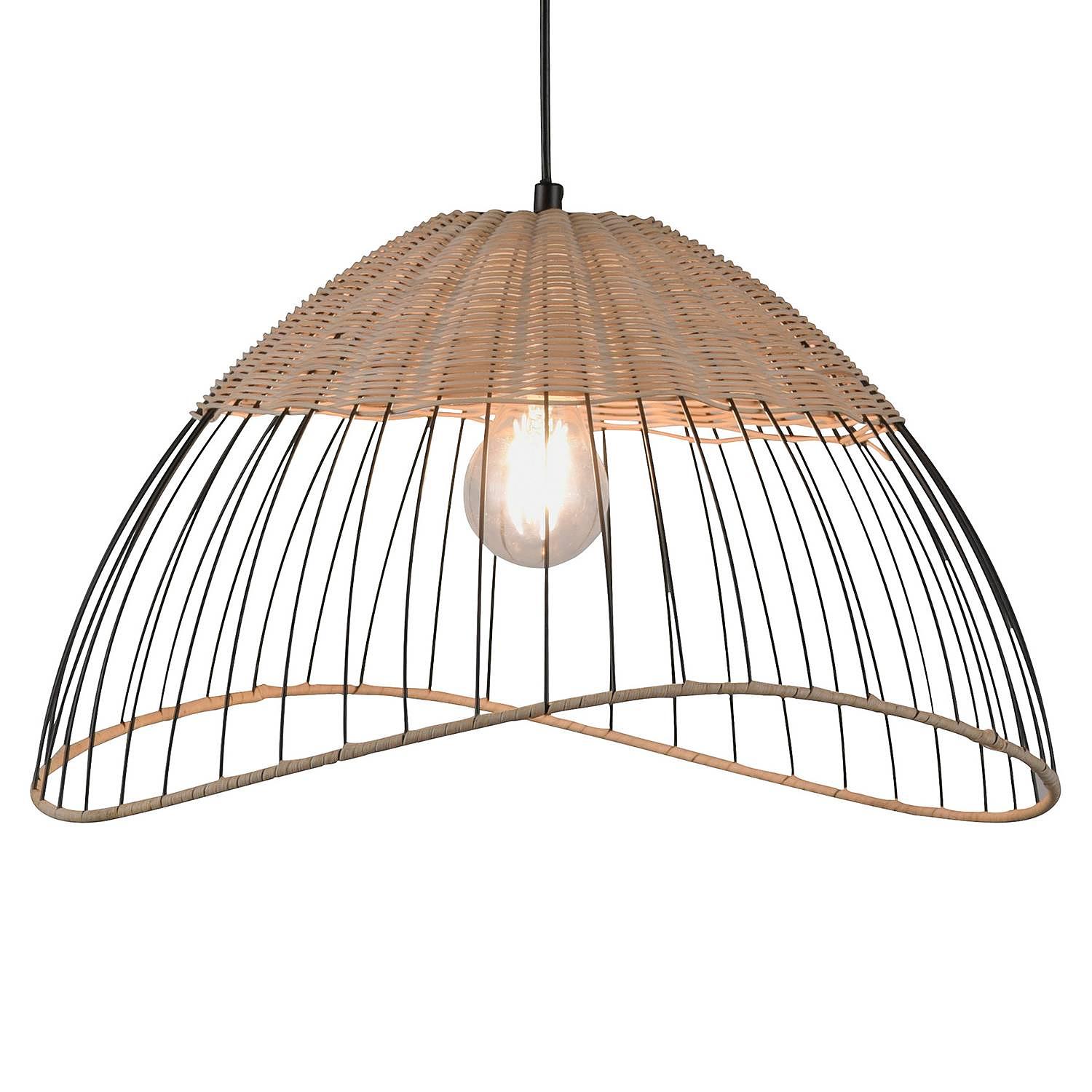 Pendant lamp Reed II Rattan Beige 0