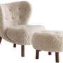 Little Petra Vb1 Sessel & Atd1 Pouf Weiß 0