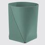 Papierkorb XL 100% Recyceltes Leder Eukalyptus 1