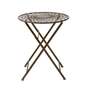 Gartentisch Metall Braun 2