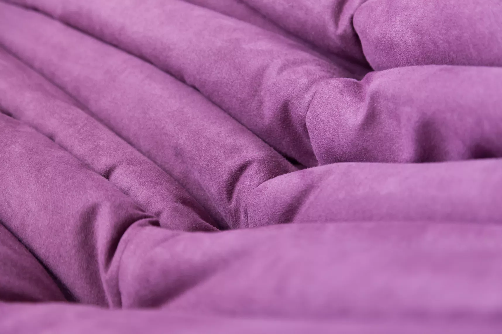 Togo Poltrona e Pouf Set Tessuto Melanzana 9