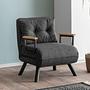 Sando Sleeper Armchair Dark Grey 1