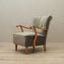 Vintage armchair beech wood velvet grey 1960s 3