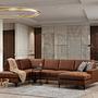 Porto Corner Sofa Brown 1