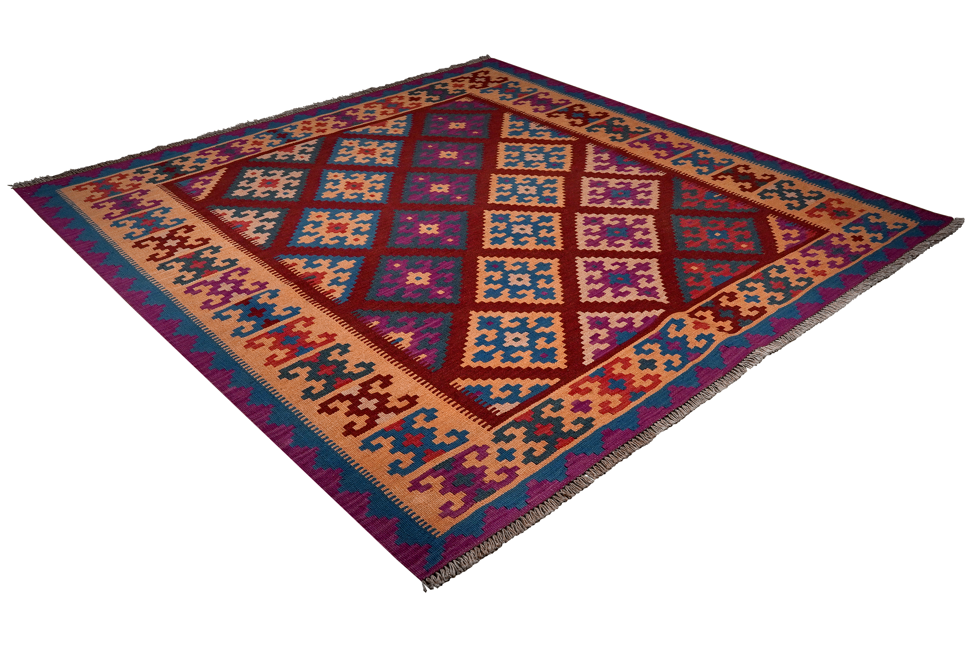 Kilim Gashgai Teppich Mehrfarbig 1