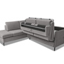 Ecksofa Novato mit Dauerschlaffunktion Textil Grau 1