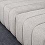 Beyza Sofa Récamiere Links mit Hocker Hellgrau 6