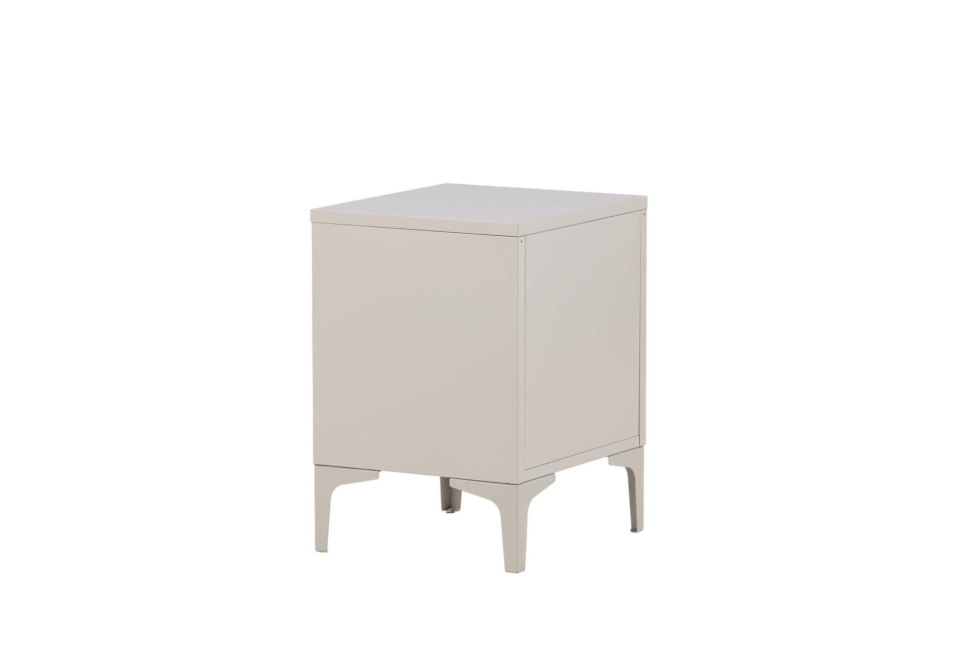 Piring 2 Schubladen Stahl Beige 4