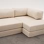 Comfort Schlafsofa Récamiere Rechts Creme 2