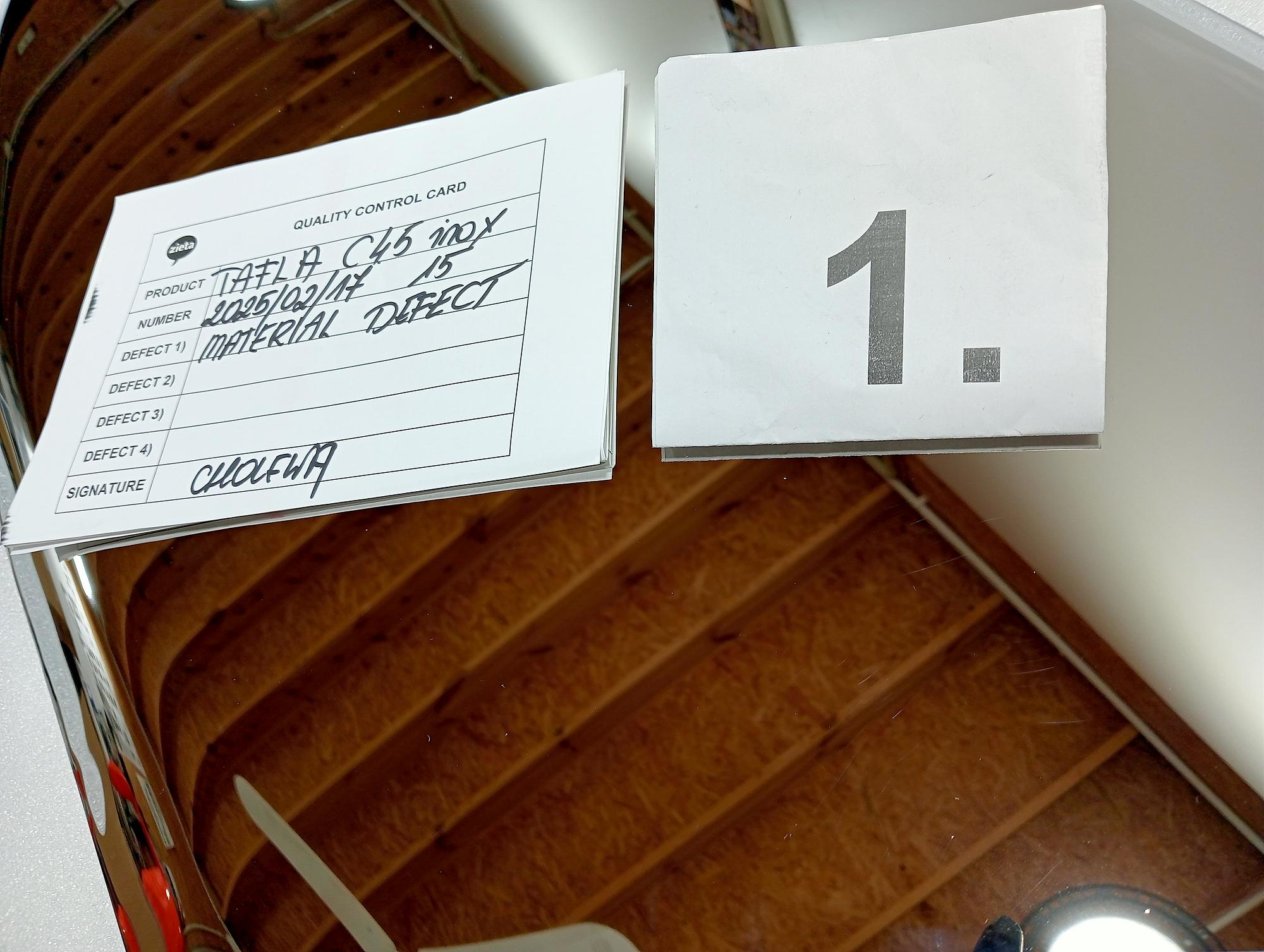 Tafla Specchio C4.5 Acciaio Inox Lucidato Argento 4