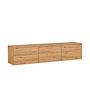 Neon Illuminated Lowboard Holz Atlantic Pine 0