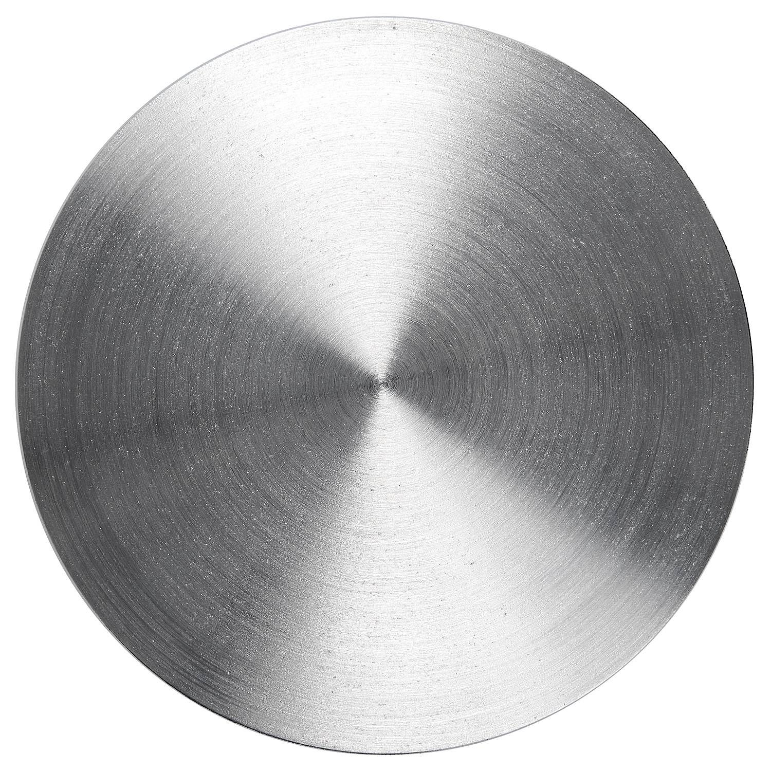 7x Glasuntersetzer Edelstahl Silber Ø 10cm 1