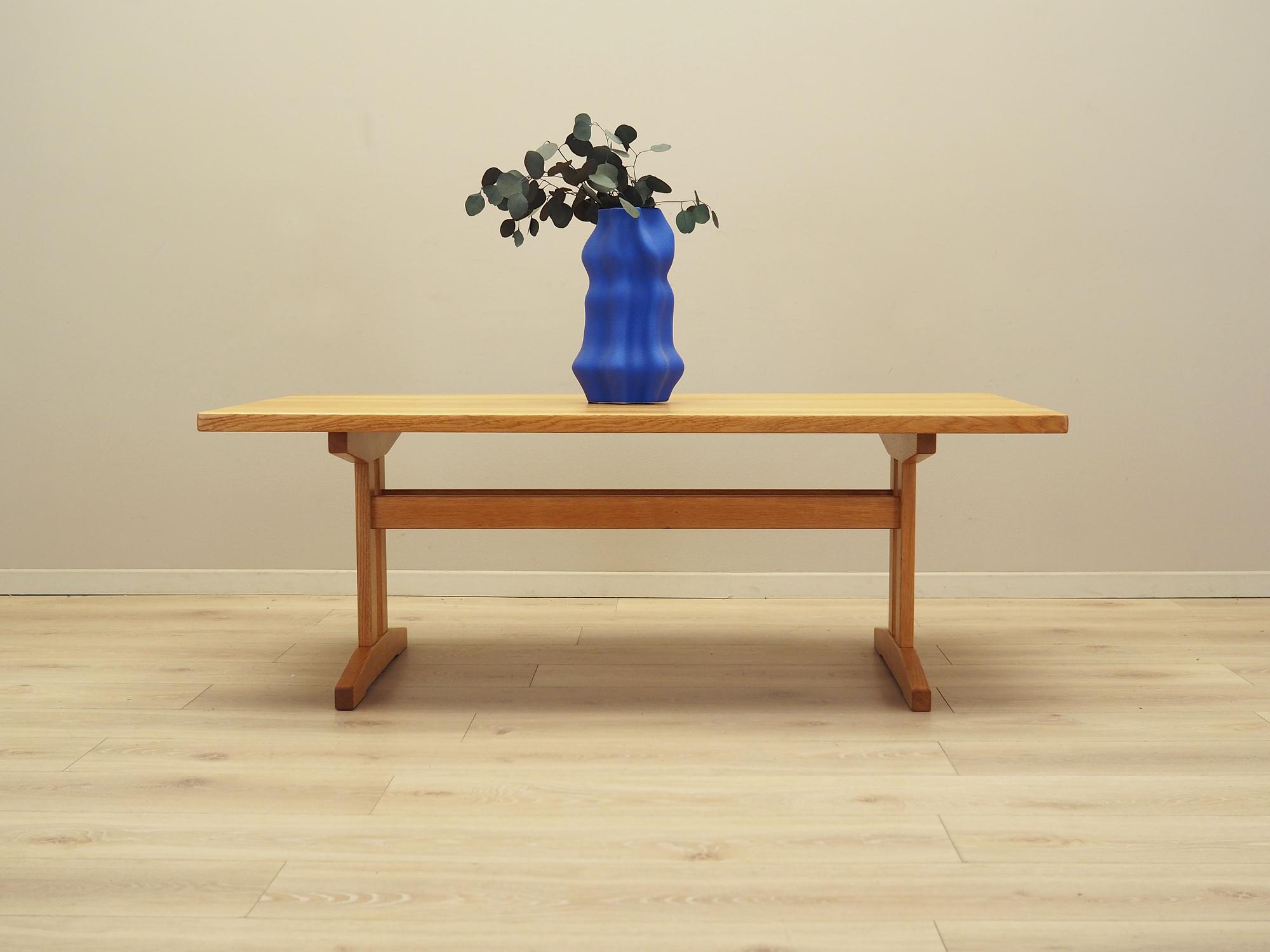 Dining table ash wood 1970s 1