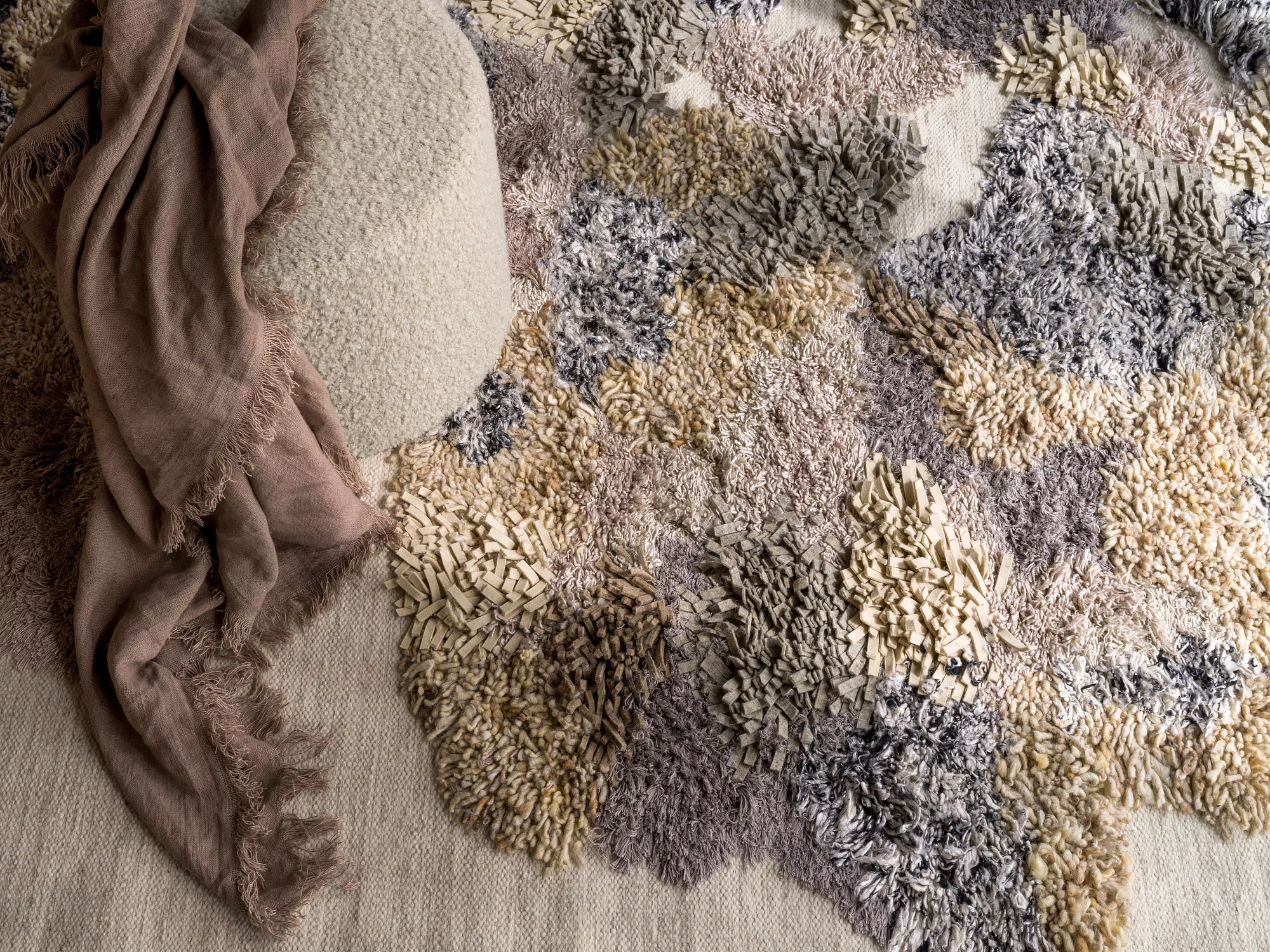 Vived Teppich Creme Erdtöne 3
