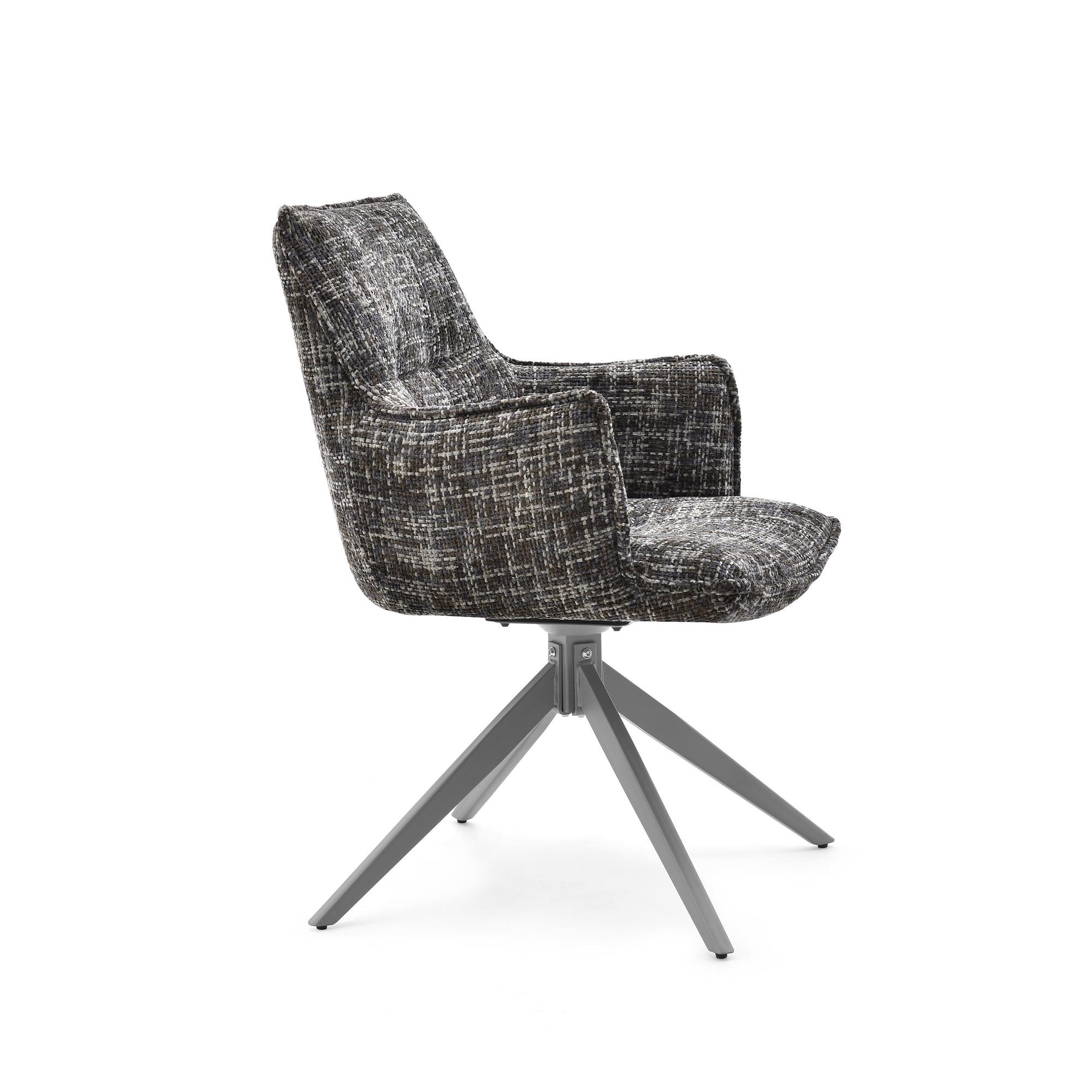 Dining chair fabric gray 2