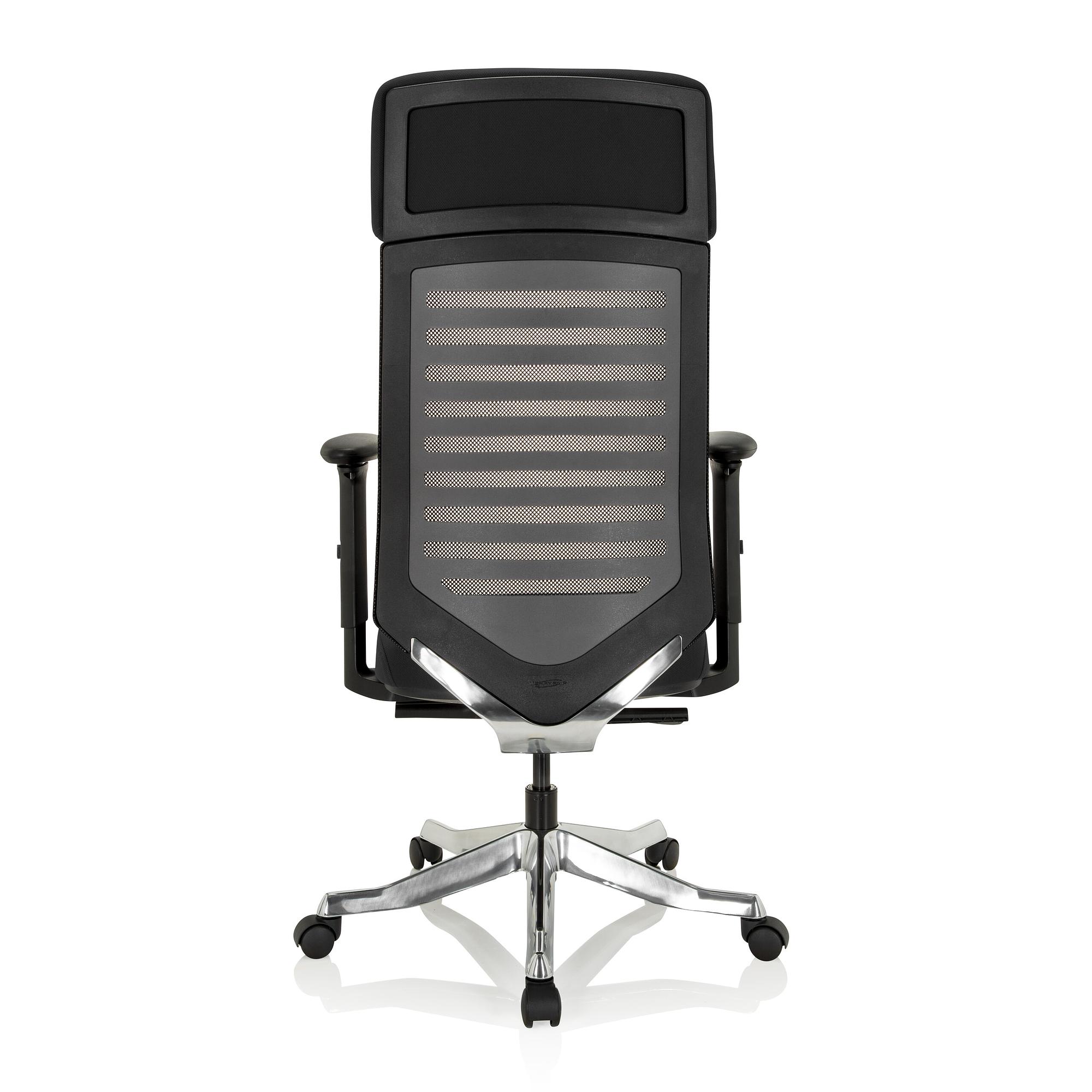 ASGON Bürostuhl Stoff Schwarz 5