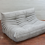Togo Sofa 2-Sitzer Textil Hellgrau 0