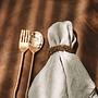 4x Serviette Leinen Beige 2