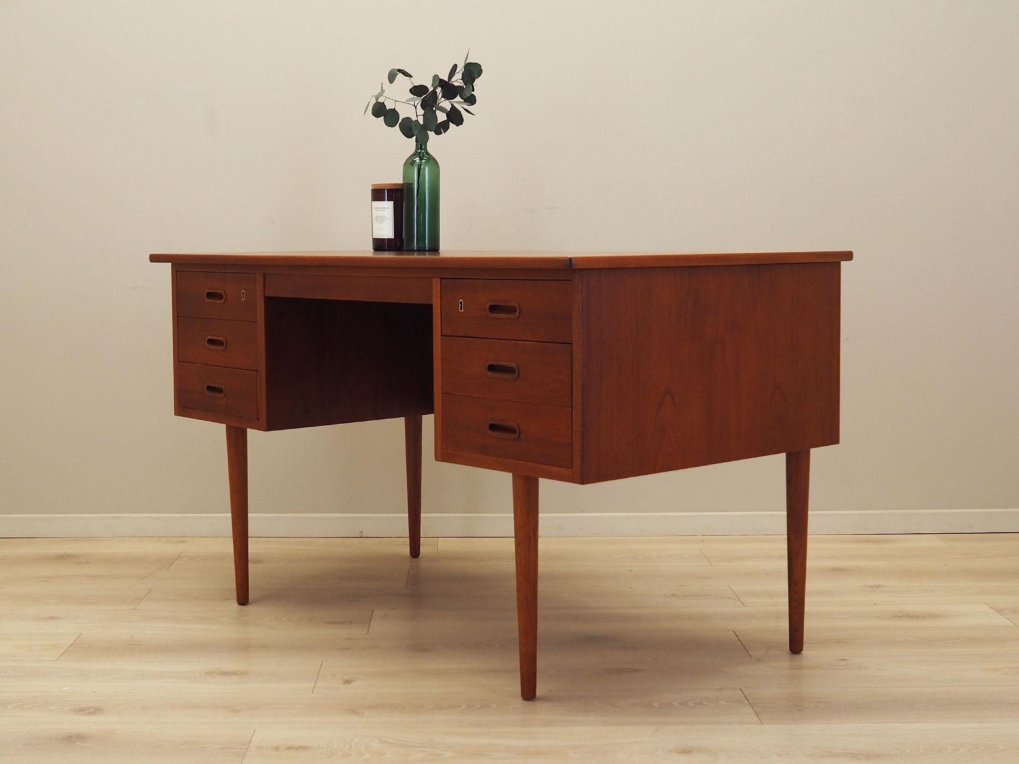 Schreibtisch Teakholz 1960er Jahre 3