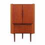 Vintage corner cabinet teak brown 1970s 0