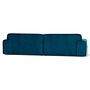 Gloria Sofa 3-Sitzer Velour Lux Petro 3