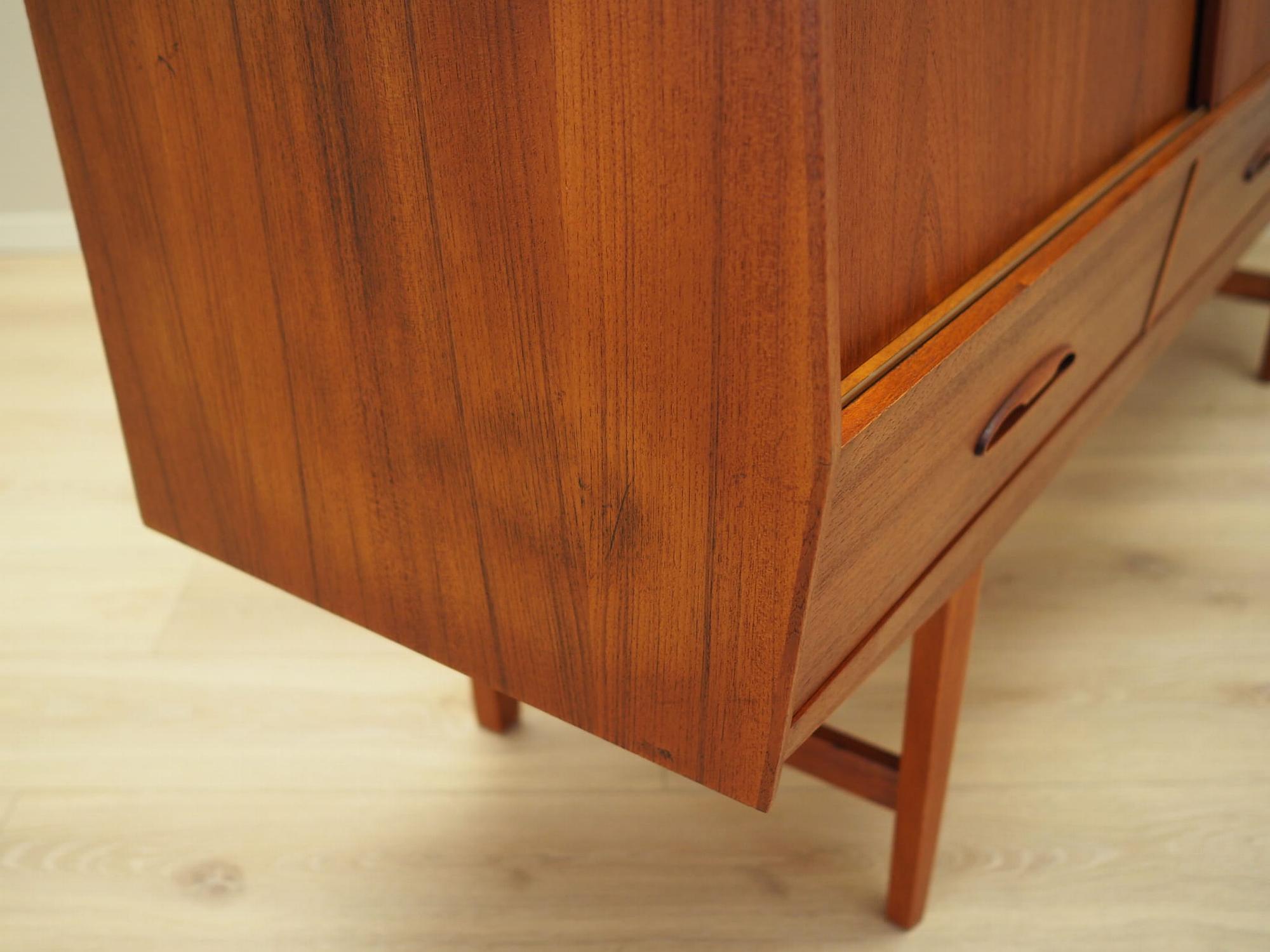 Vintage Sideboard legno di teak marrone anni '60 12
