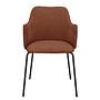 BECOLLA Armchair Set of 2 Rust Brown 1