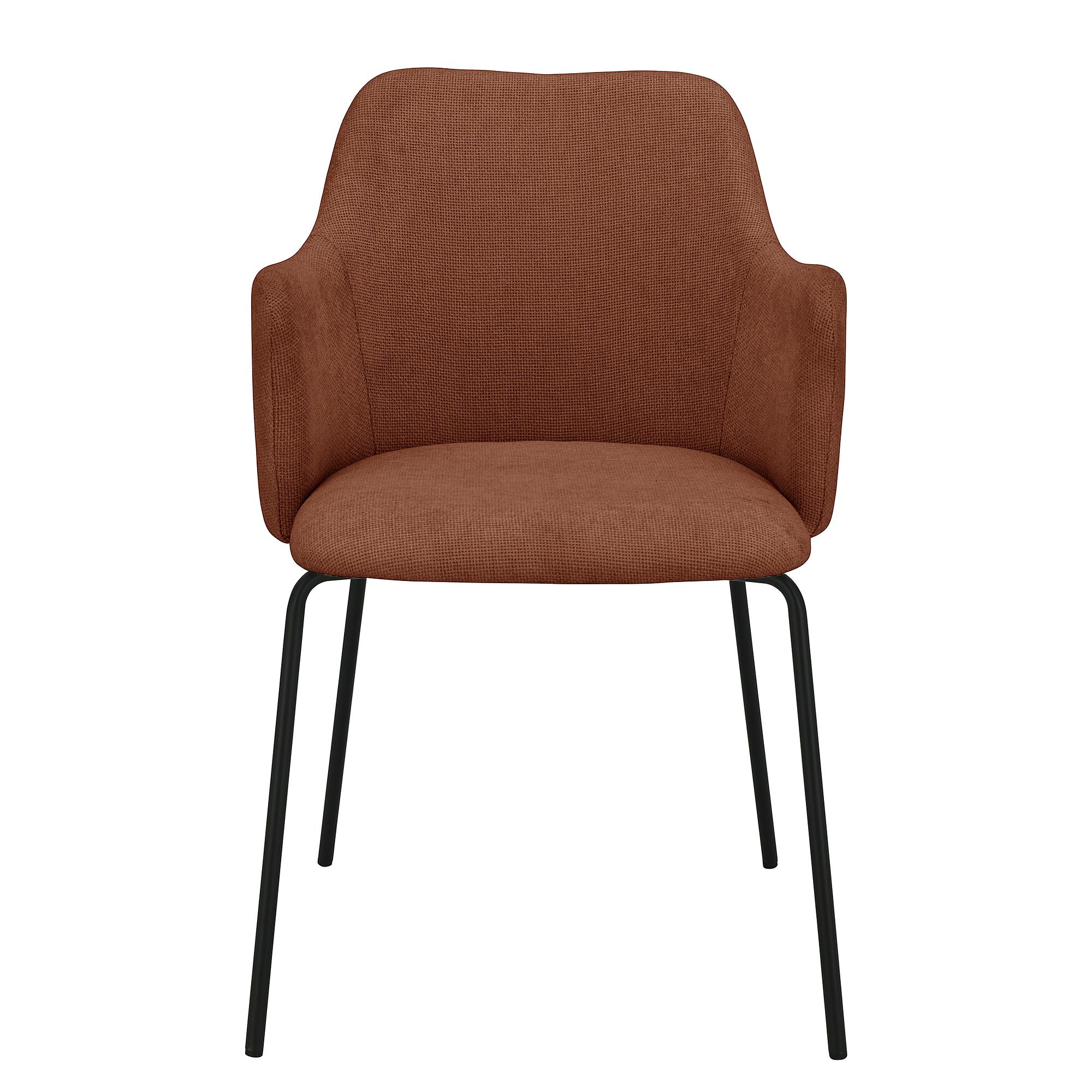 BECOLLA Armchair Set of 2 Rust Brown 1