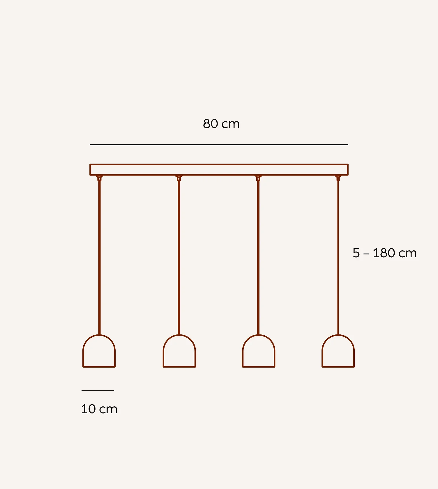 Gaia Pendant Lamp 5-Light White 1