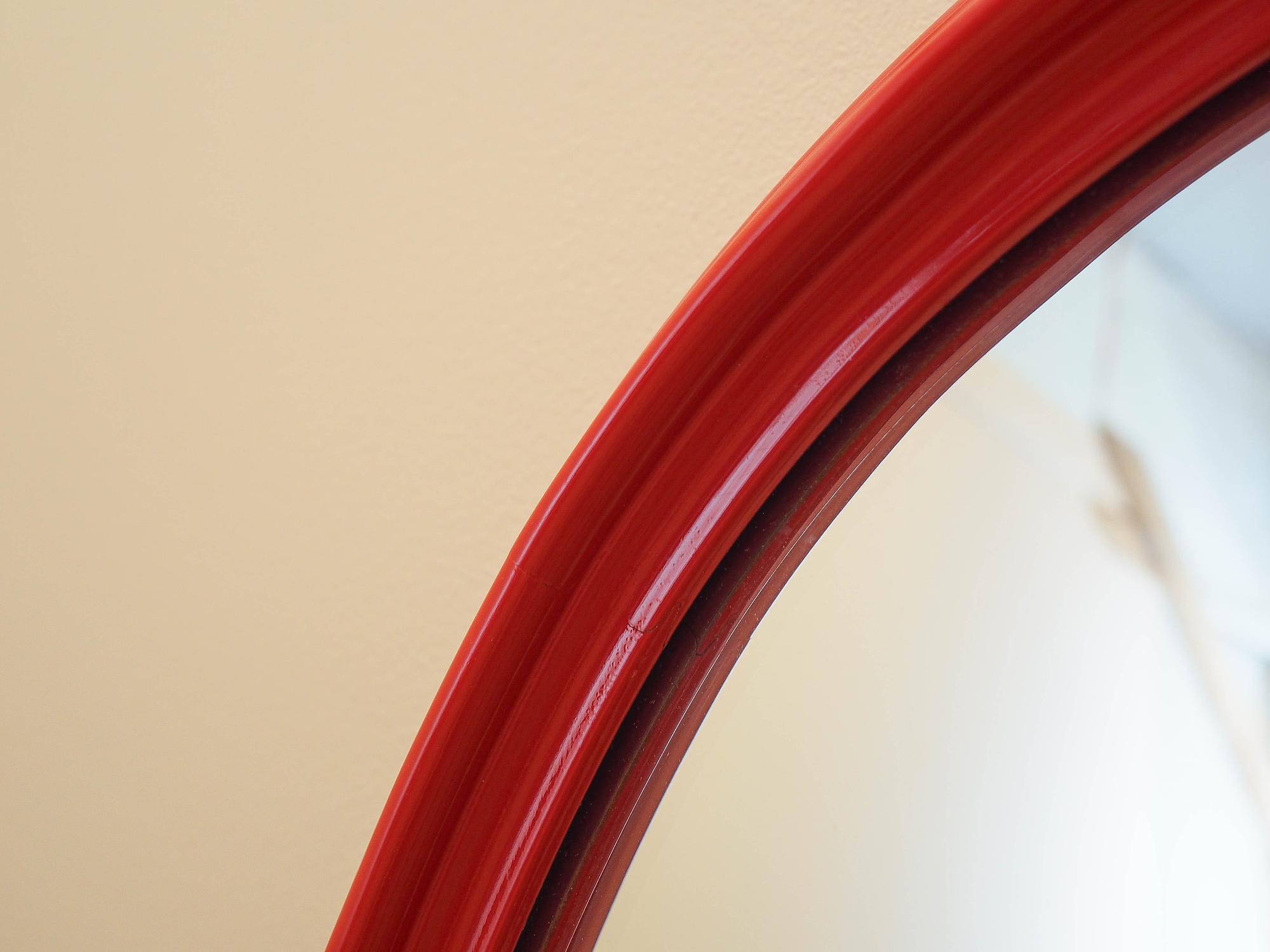 Mirror 1970s Red 8