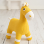Pferd Mini Plüschtier Baumwolle Gelb 0