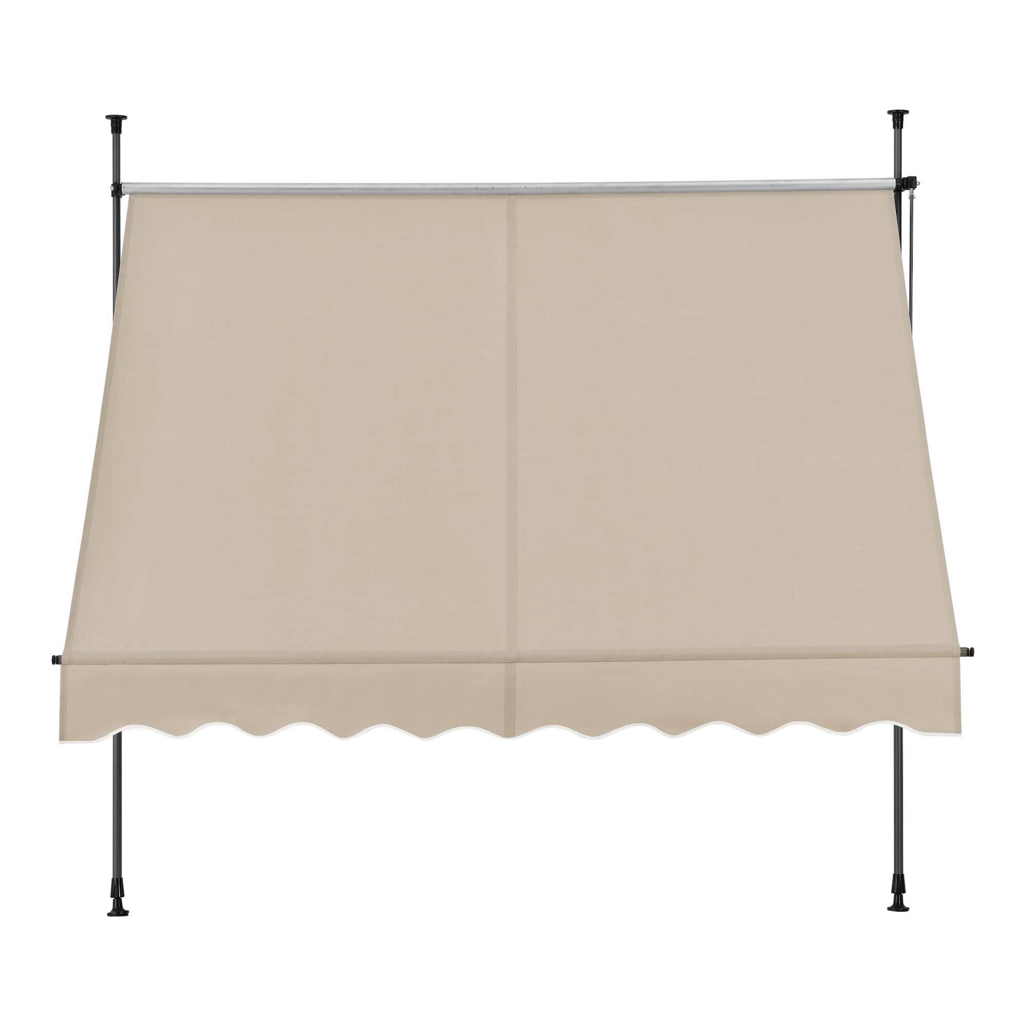 Klemmmarkise ohne Bohren Beige 6