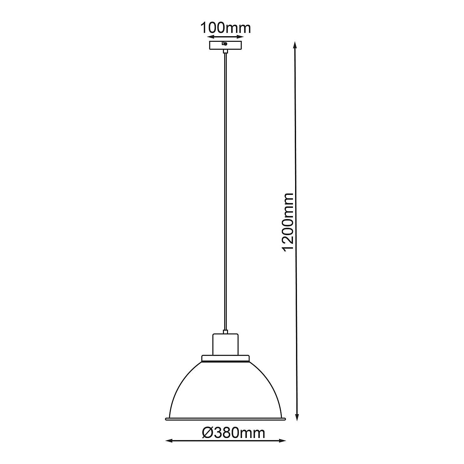 Pendant Light Erena 1-Light Iron Green 4
