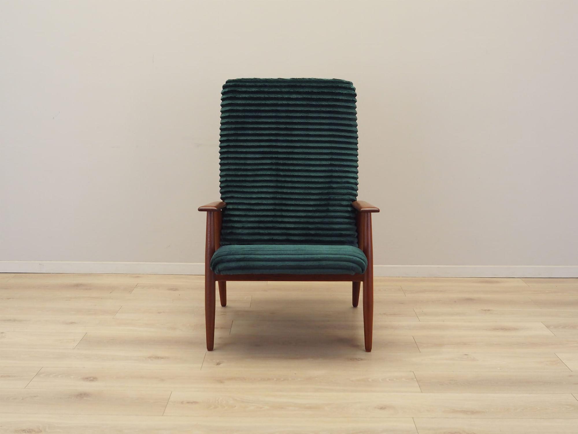 Armchair with armrests Velvet Green 1970s 1