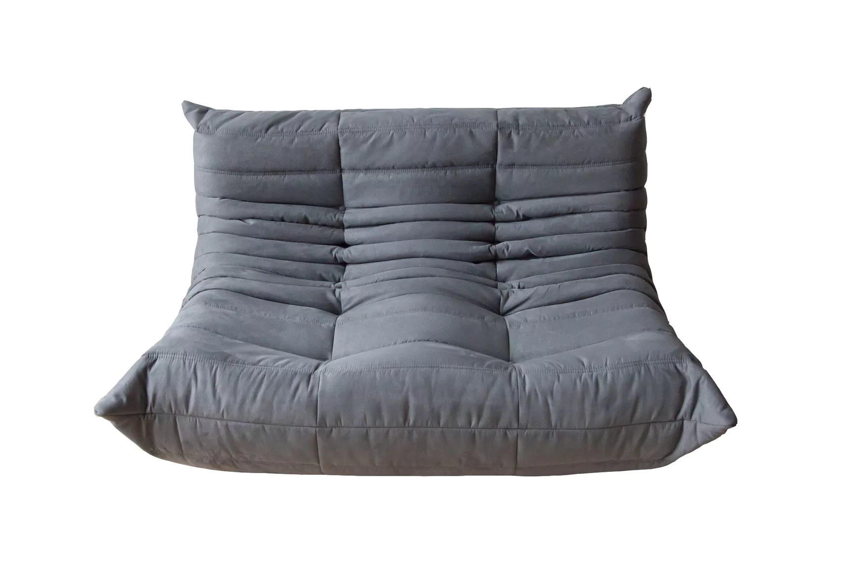 Set Lounge Togo 2 pezzi Tessuto Grigio 1