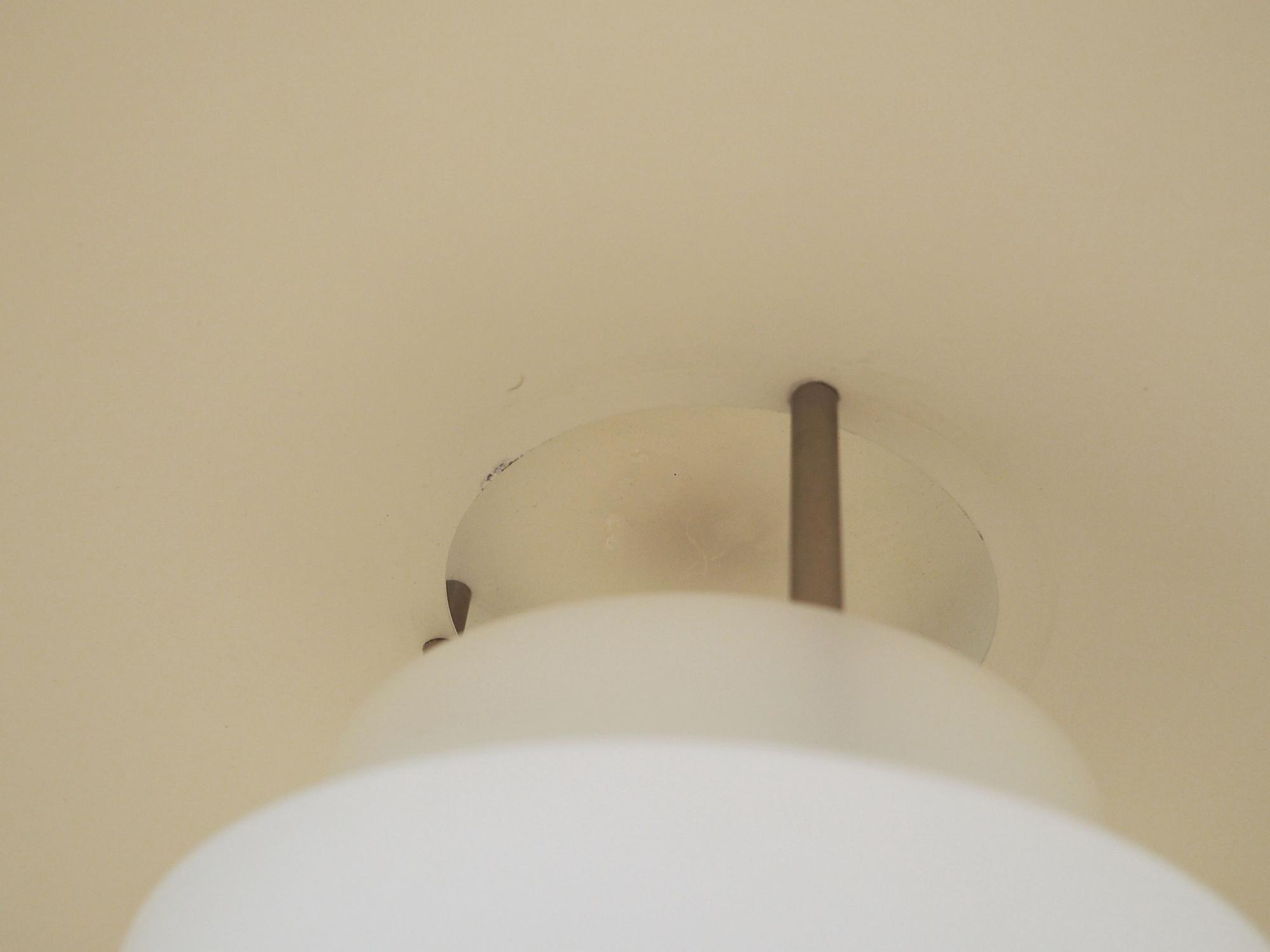 Stehlampe Metall Weiß 1970er Jahre 7