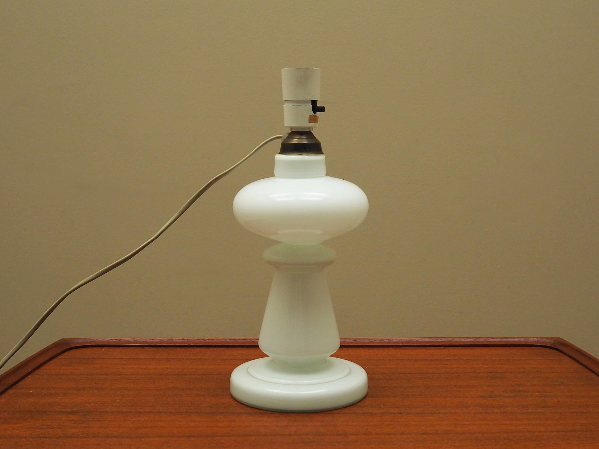 Table lamp glass 1970s 1