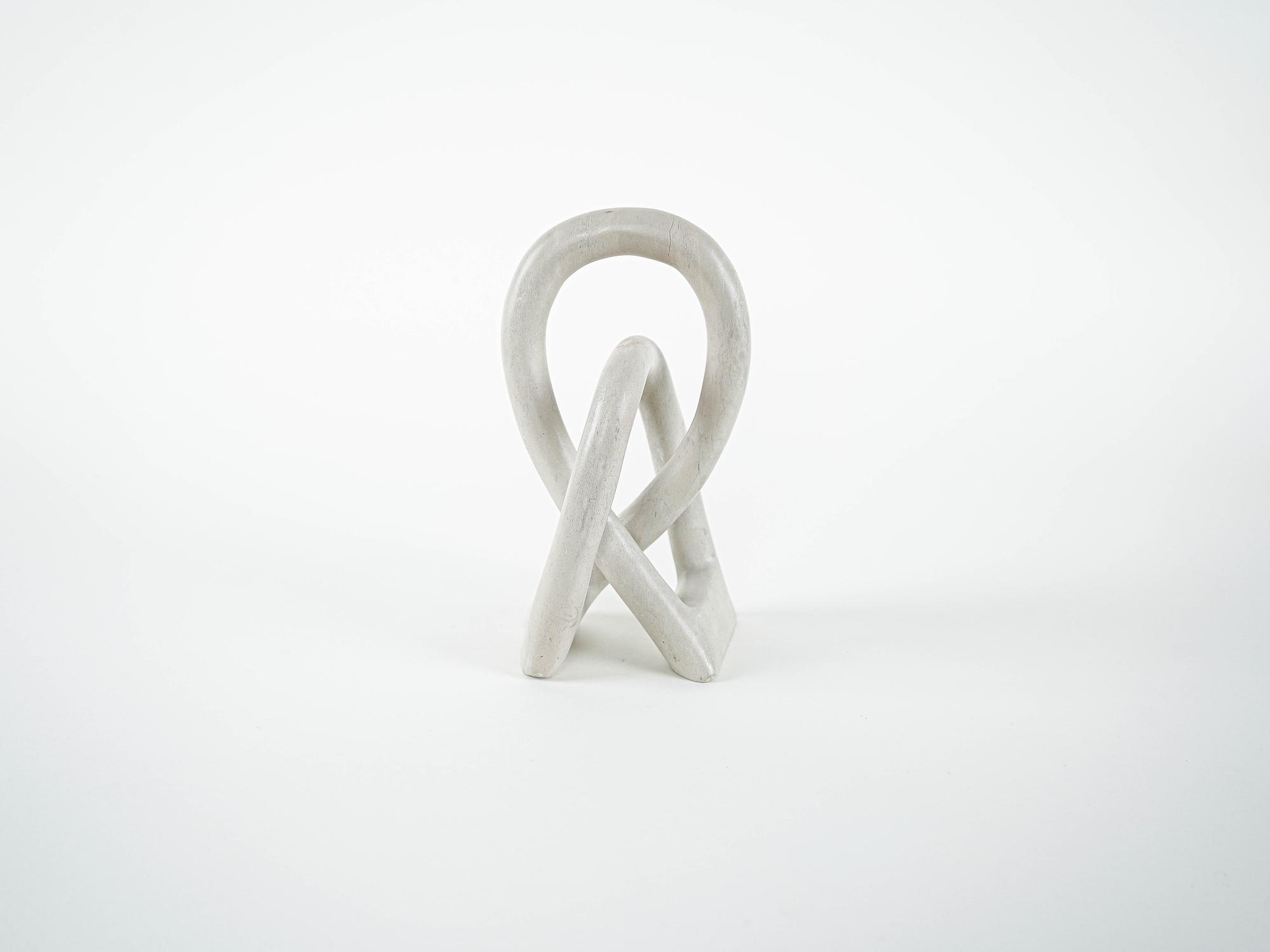 Sculpture Abstract White 1980s 2